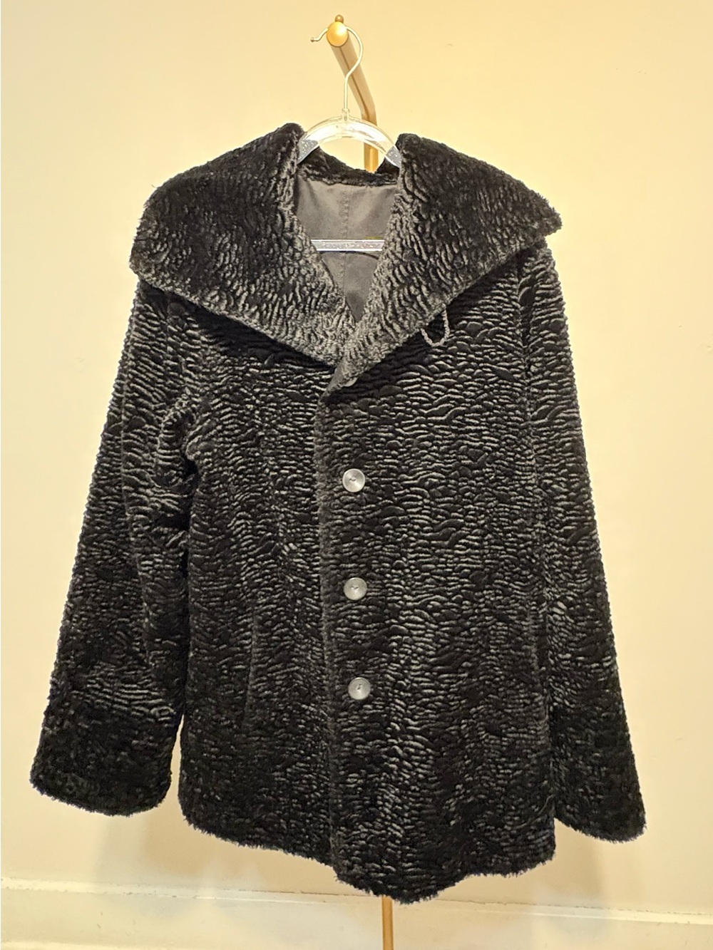 Bernardo Black Faux Shearling Teddy Jacket
